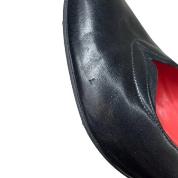 Pas de Rouge Black Classic Leather Heels Pumps 40 - Picture 8 of 8